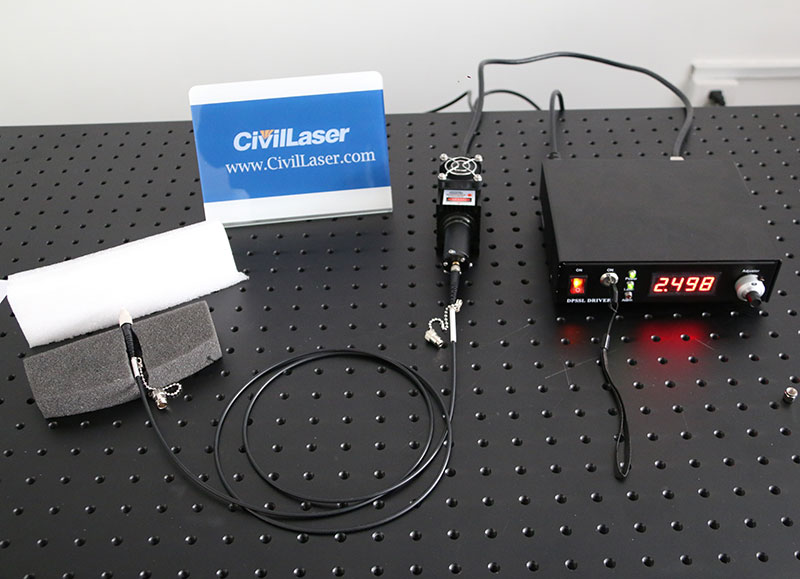 808nm 1000mW IR Fiber Coupled Laser Lab Laser System - Click Image to Close